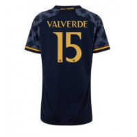 Real Madrid Federico Valverde #15 Udebanetrøje Dame 2023-24 Kortærmet
